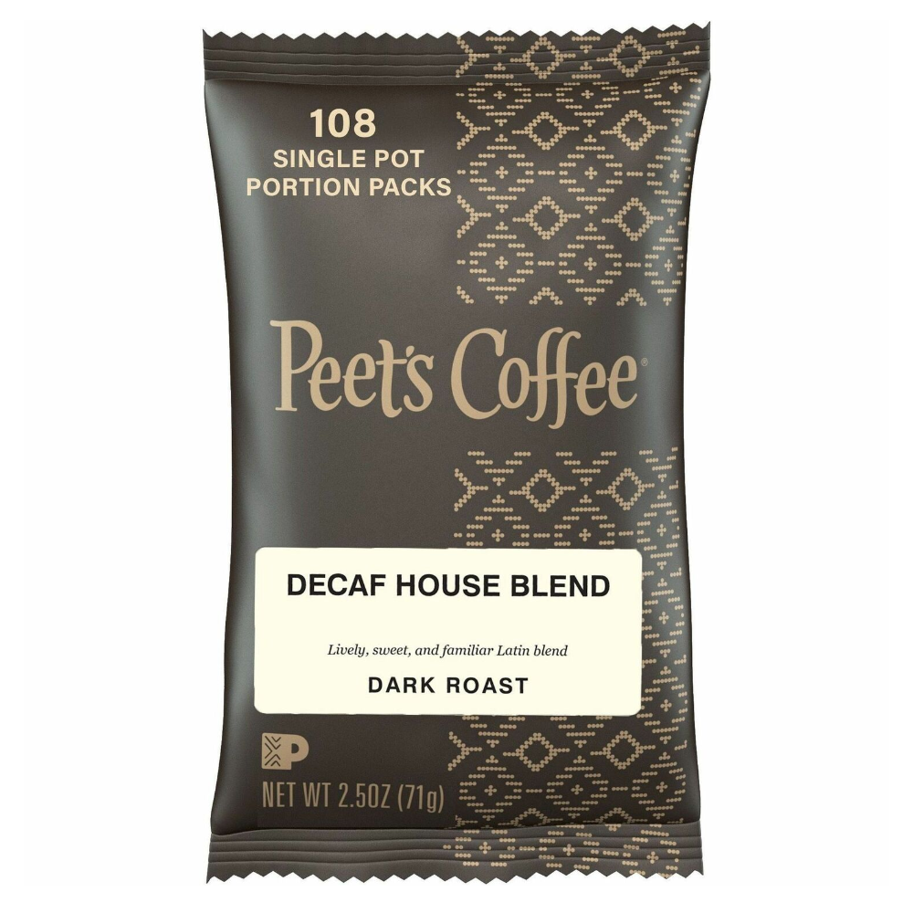 Peet's Coffee House Blend Decaf Portion Pack (Pack of 18)