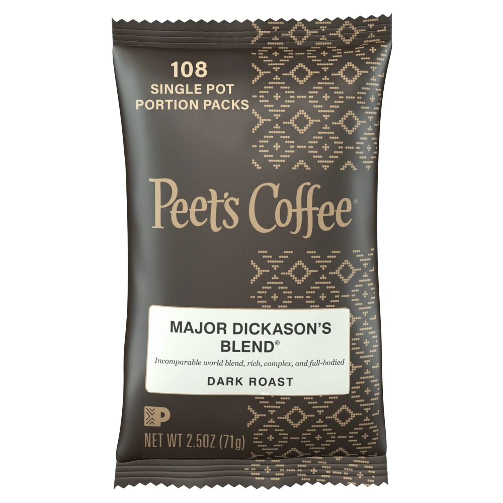 Peet's Coffee Cafe Major Dickason's Blend Portion Pack (Pack of 18)
